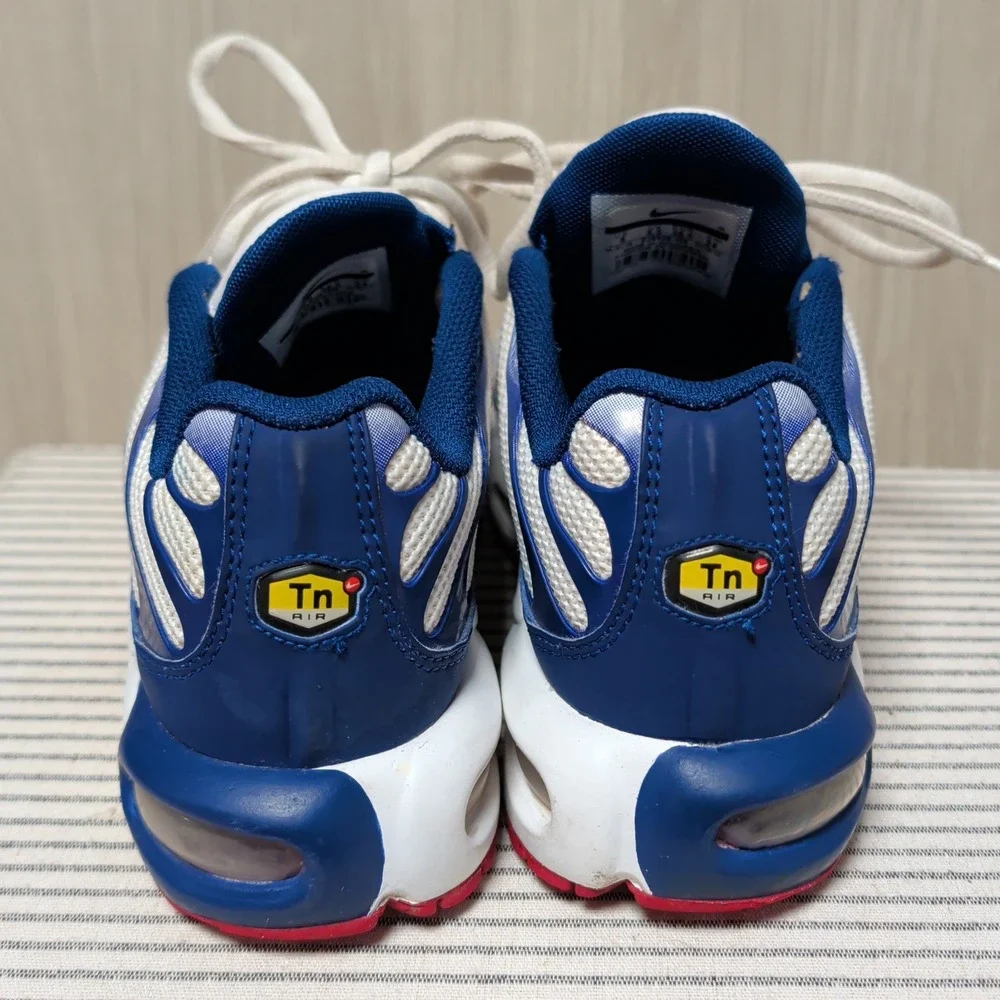 Nike Air Max Plus TN US 6 Women 7.5 White Blue Red CJ9928-100 Tuned Air EUR 38.5